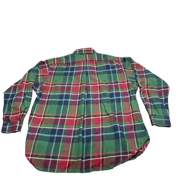 LOBO Pendleton Mens Flannel Shirt XL Long Sleeve Plaid Button Up Cotton Wool - Picture 3 of 5